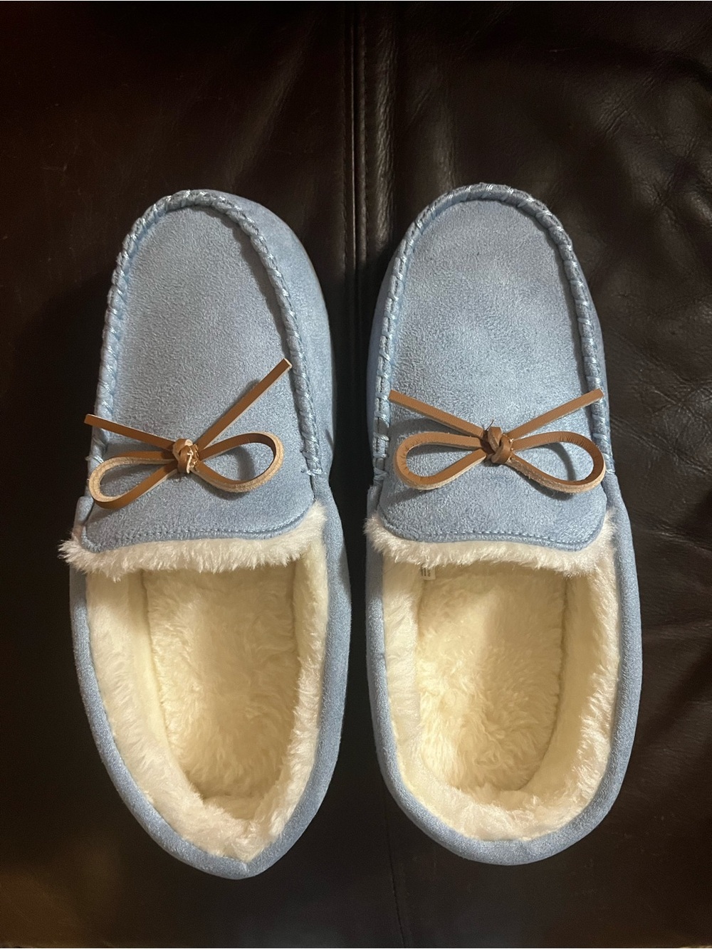 New Blue Sonoma For Life Franz Slip On Moccasins Moc House Slippers Shoes L 8 9💙